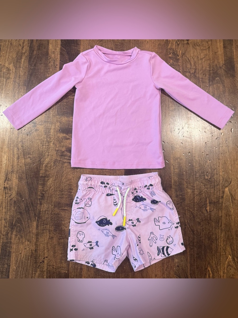 Cat & Jack Purple Swim Set
